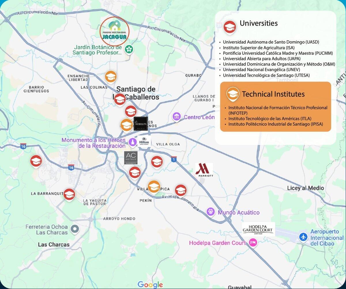 Mapa Universidades Santiago